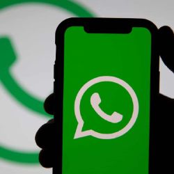 Tela com símbolo do WhatsApp para cardápio digital