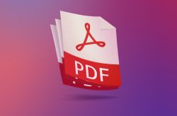 Símbolo do PDF comparado ao cardápio digital
